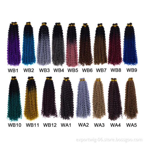 water wave crochet hair extensions wavy braiding hair curls special curly weaves with passion tiwst